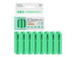 16x baterii reîncărcabile AAA R3 950mAh Ni-MH Acumulatori Green Cell